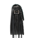 Montana West Embossed Saddle Bag with Fringe