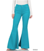 Zenana Plus High Rise Super Flare Color Denim Pants