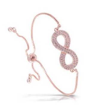 Amanda Blu RoseGold Infinity Pull-Cord Bracelet