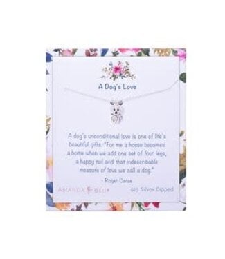 Amanda Blu "A Dogs Love"  Silver Charm Necklace