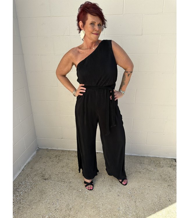 One Shoulder Jumpsuit Gypsy River Apparel ONE SHOLDER SET UP SLY