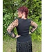 ee:some Reg/Curvy Polka Dot Mesh Sleeve Top with Square Neckline