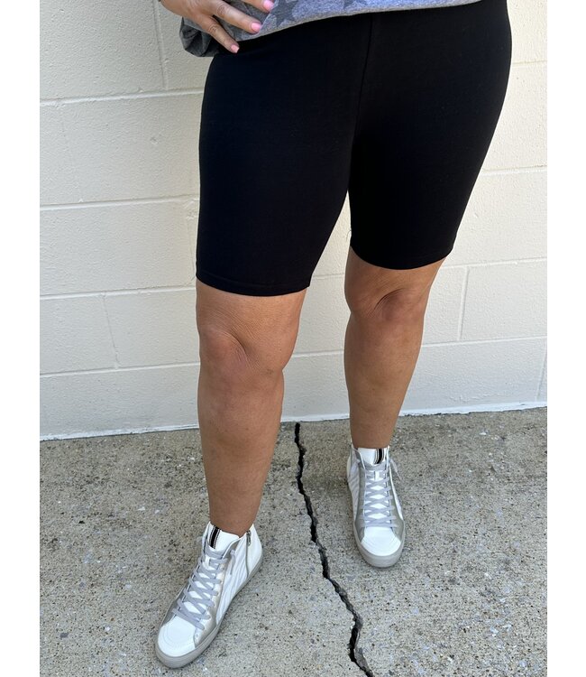 Zenana Reg/Curvy Cotton Biker Shorts