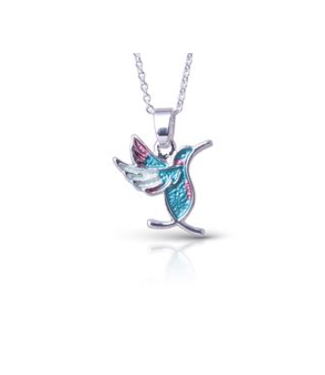 Amanda Blu Hummingbird Enameled Necklace