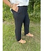 Cotton Bleu Reg/Curvy Cotton Gauze Crop Pant with Back Pocket Detailing