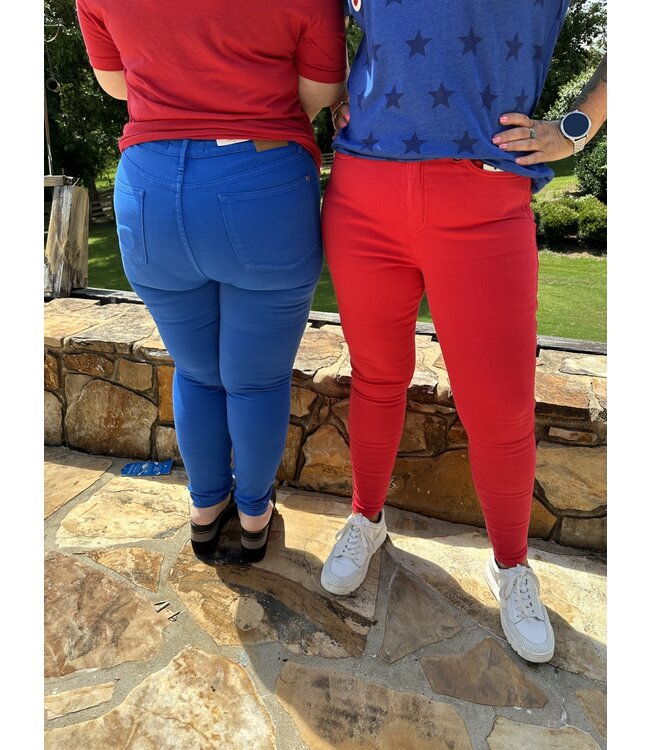 Reg/Curvy High Waist Control Top Garment Dyed Skinny Jean Gypsy River Apparel