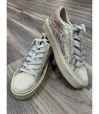 ShuShop Reba Gold Snake Low Top Sneaker