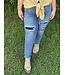 Reg/Curvy Midrise Patchwork Destroy Relaxed Fit Jean