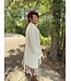 POL Long Open Front Cardigan Sweater with Shawl Collar and Balloon Shape Sleeves