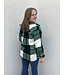 Oversized Plaid Button Front Shacket with Pockets
