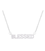 Silver Blessed Monogram Necklace
