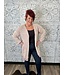 Umgee Reg/Curvy Open Front Cardigan Sweater with Pockets and Ribbed Hem