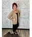 Andree by Unit Reg/Curvy Long Sleeve Open Front Cardigan with Front Pockets