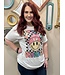 Glittering South Little Bit Dramatic Happy Face Graphic Tee