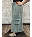 easel Mineral Wash Terry Knit Cargo Skirt