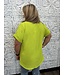 Reg/Curvy Scoop-Neck top featuring a Rolled Sleeve detail