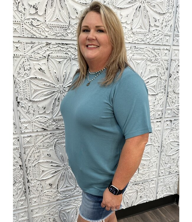 Reg/Curvy Short Sleeve Round Neck Tee #2108