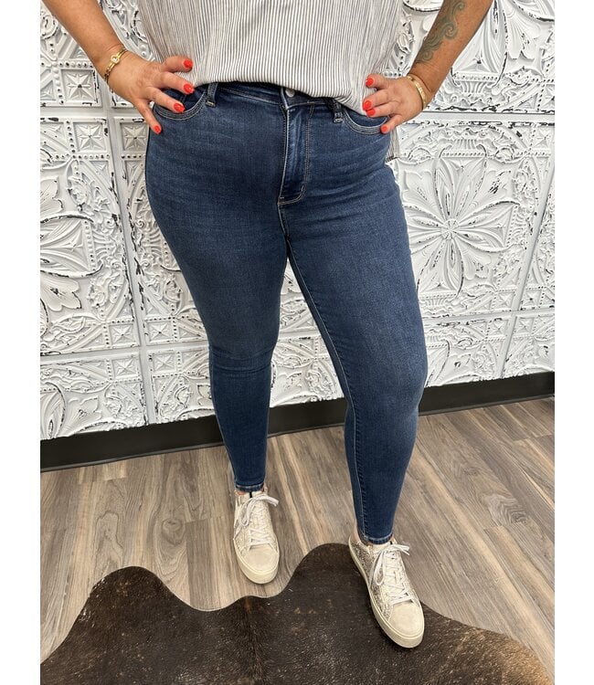 High Waist Thermal Skinny Judy Blue Jeans