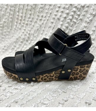 Corky's Keep It Casual - Leopard Wedge by Corky's