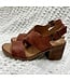 Very G Fiona Leather Strap Block Heel Shoe