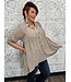 Zenana Tiered Button Front Hi-Low Tunic Top