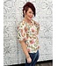 Short Sleeve Button Front Blouse with Shirred Detail by Liverpool