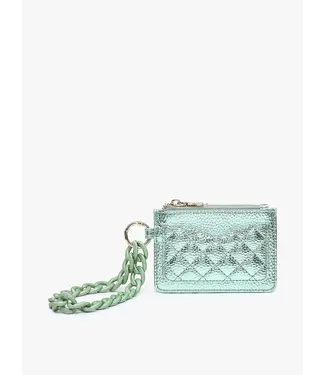 Jen & Co Rhodes Quilted Wallet w/ Chain Bangle