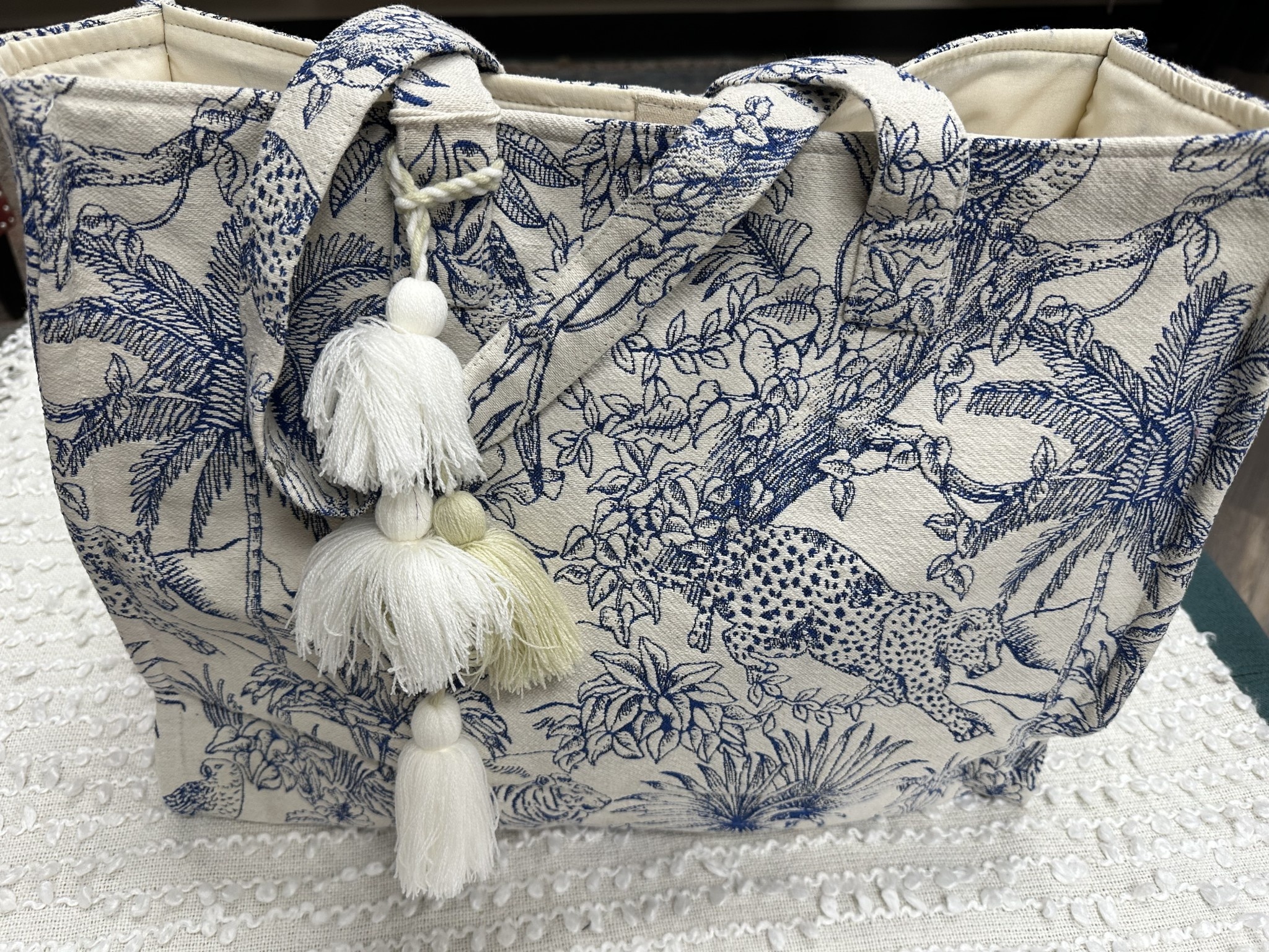 Large tapestry bag sale