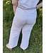 Wide Leg Crop Linen Pant with Tie Waist Detail