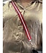 Red & White Stripe Beaded Purse Strap