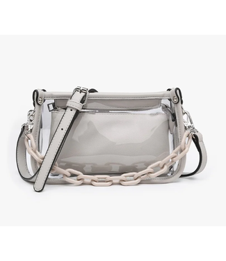 Jen & Co Jessica 2-in-1 Clear Crossbody Bag