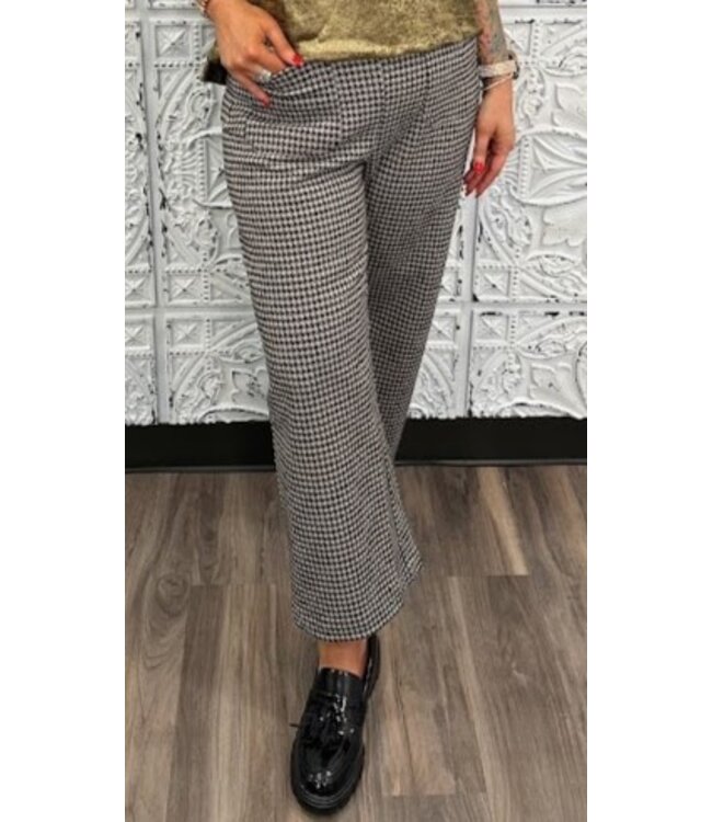 Houndstooth cropped pants new arrivals