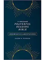 The Message Prayerful Reading Bible: Jeremiah & Lamentations (Softcover, Blue)