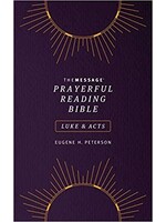 The Message Prayerful Reading Bible: Luke & Acts (Softcover, Purple)