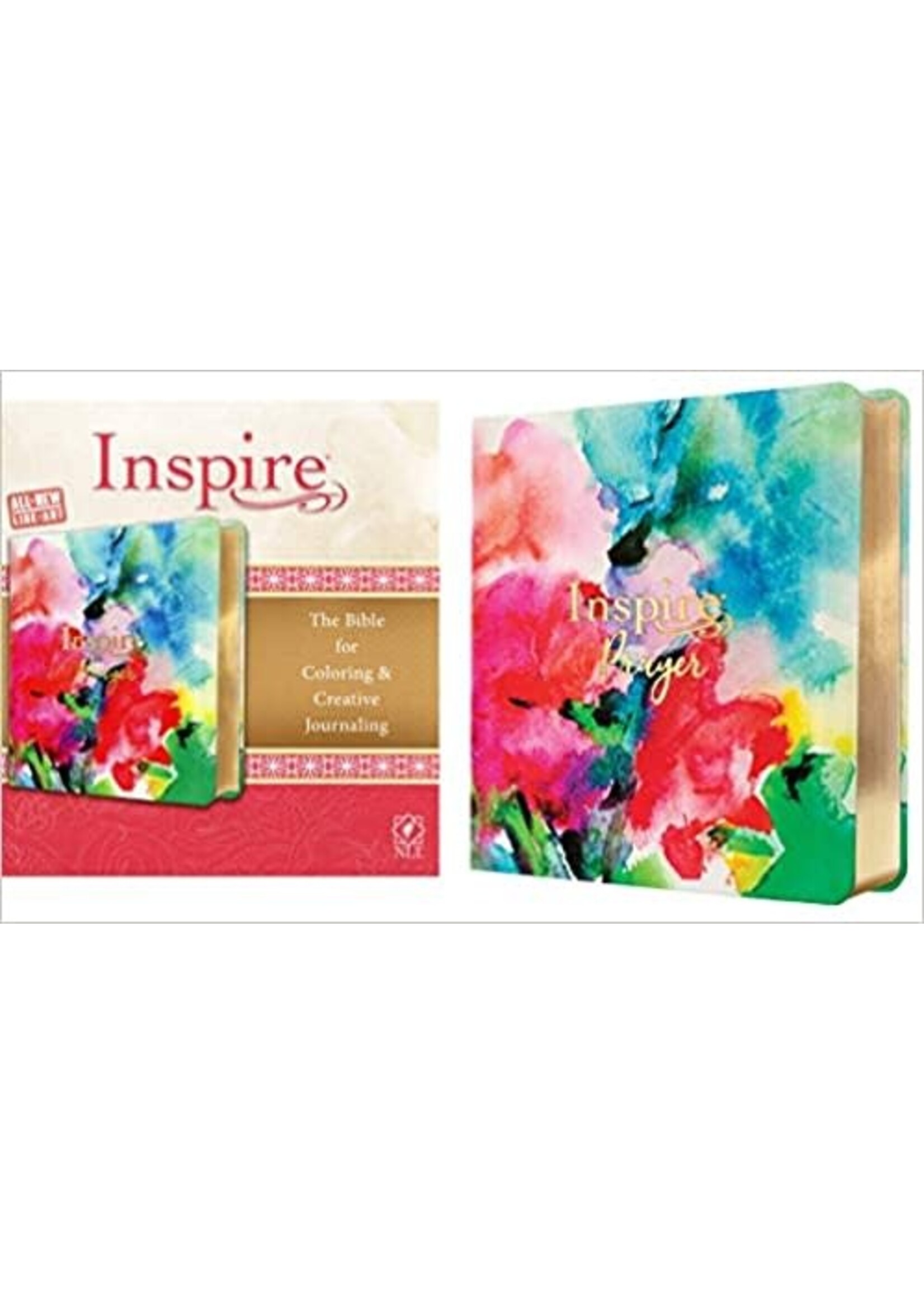 Inspire PRAYER Bible NLT (LeatherLike, Joyful Colors with Gold Foil Accents)