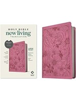 NLT Large Print Premium Value Thinline Bible, Filament Garden Pink