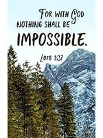 Bulletin-For With God Nothing Shall Be Impossible (Pack Of 100)