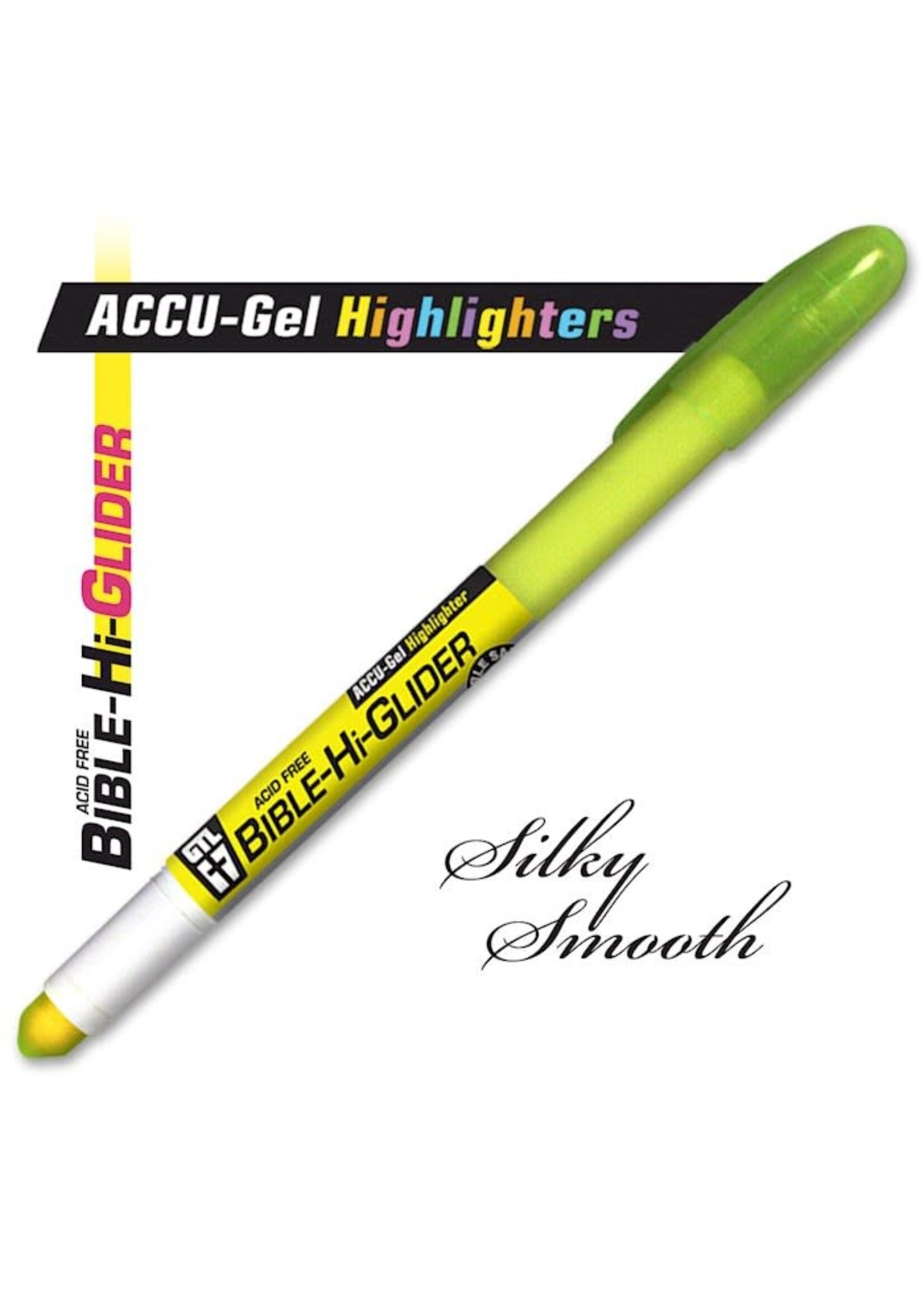 Highlighter-ACCU-Gel Bible Hi-Glider-Yellow