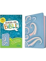 NLT Hands-On Bible (Third Edition)-Periwinkle Pink Waves LeatherLike