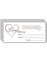 Offering Envelope-Love Offering (2 Cor 9:7) (Pack Of 100)