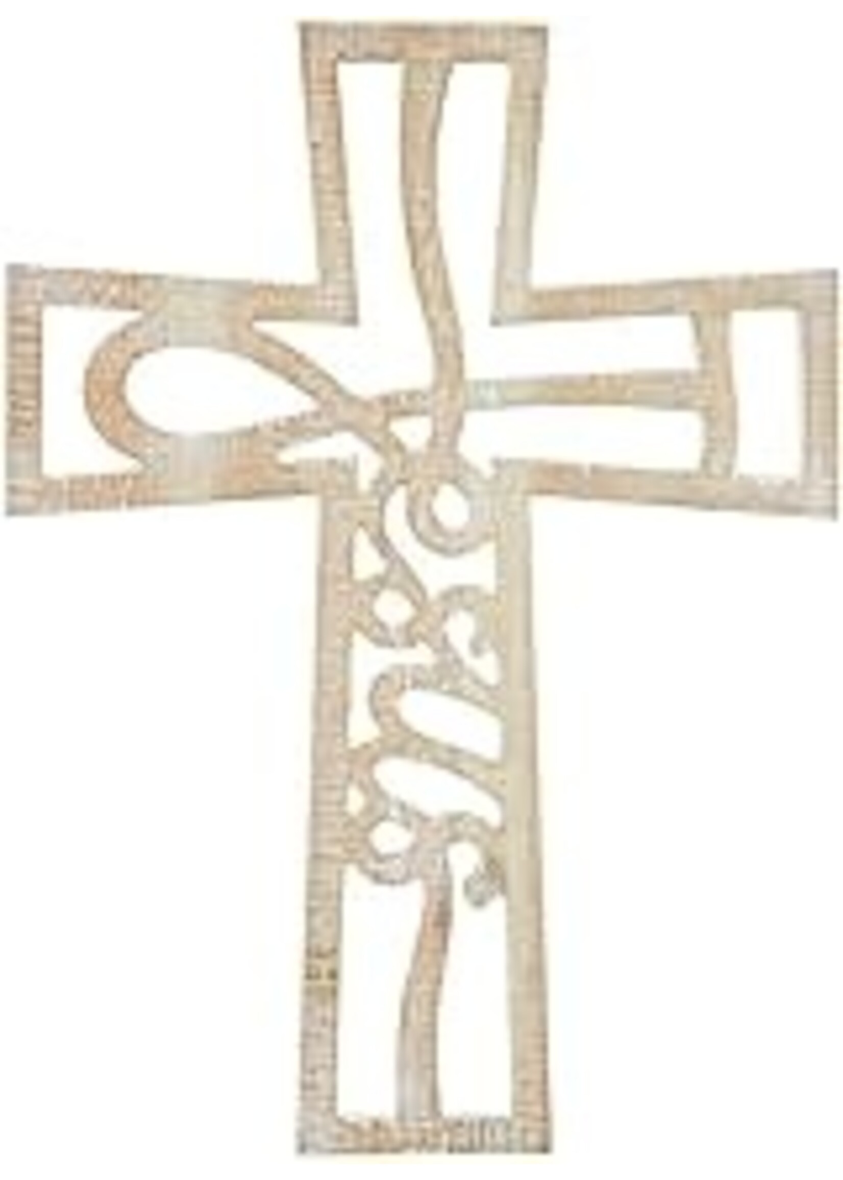 Wall Cross-Jesus (16"H)