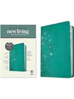 NLT Thinline Center-Column Reference Bible Filament-Enabled-Peony Rich Teal LeatherLike