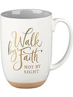 Mug-White/Gray-Walk By Faith 2 Cor. 5:7