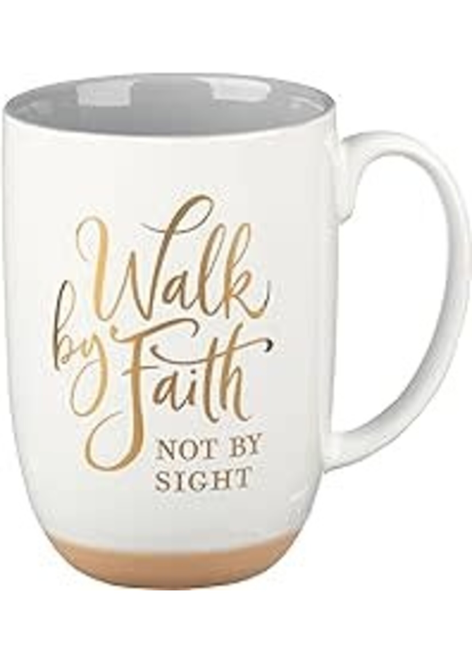 Mug-White/Gray-Walk By Faith 2 Cor. 5:7