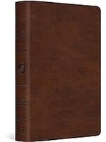 ESV Large Print Bible-Deep Brown TruTone
