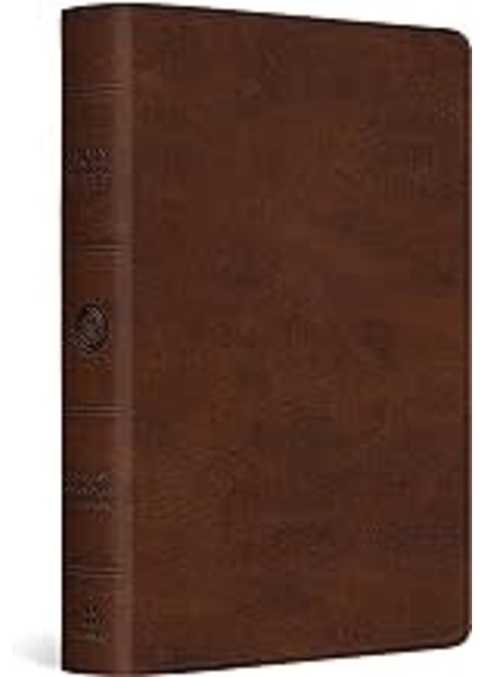 ESV Large Print Bible-Deep Brown TruTone