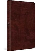 ESV Large Print Thinline Bible-Mahogany TruTone