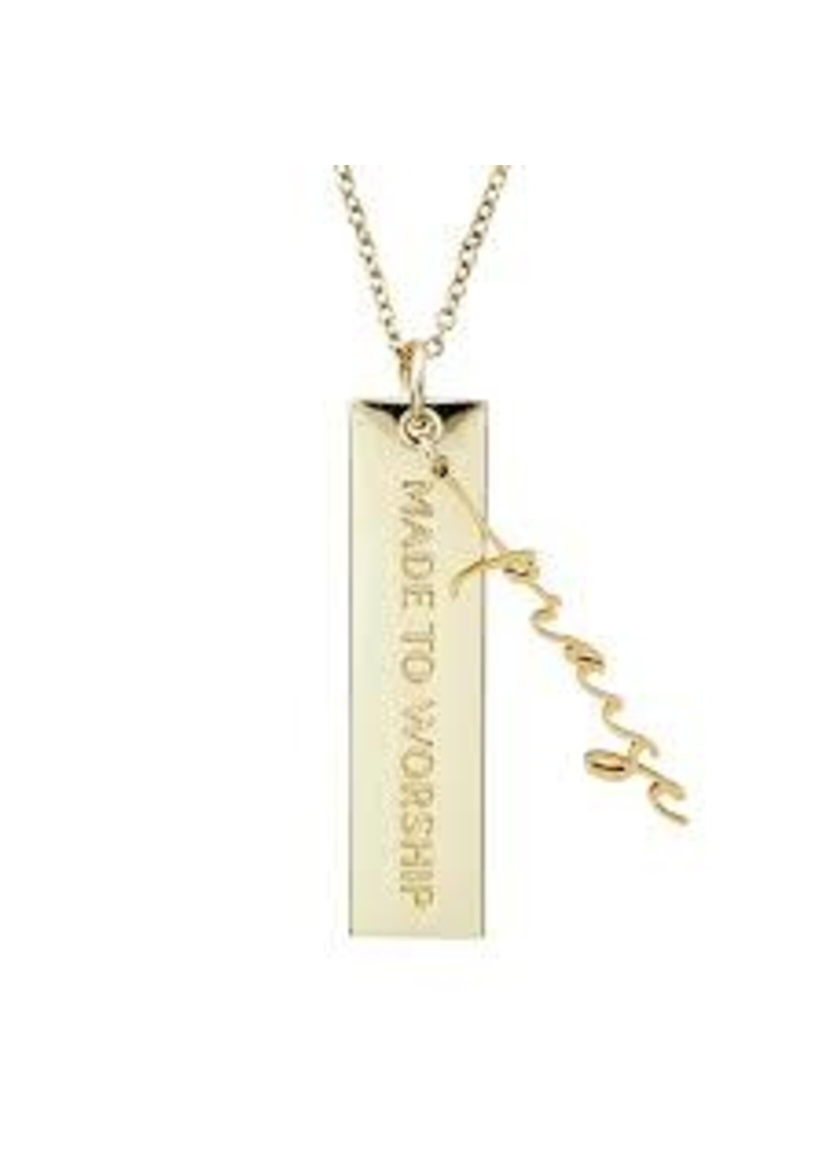 Necklace-Name Plate-Praise