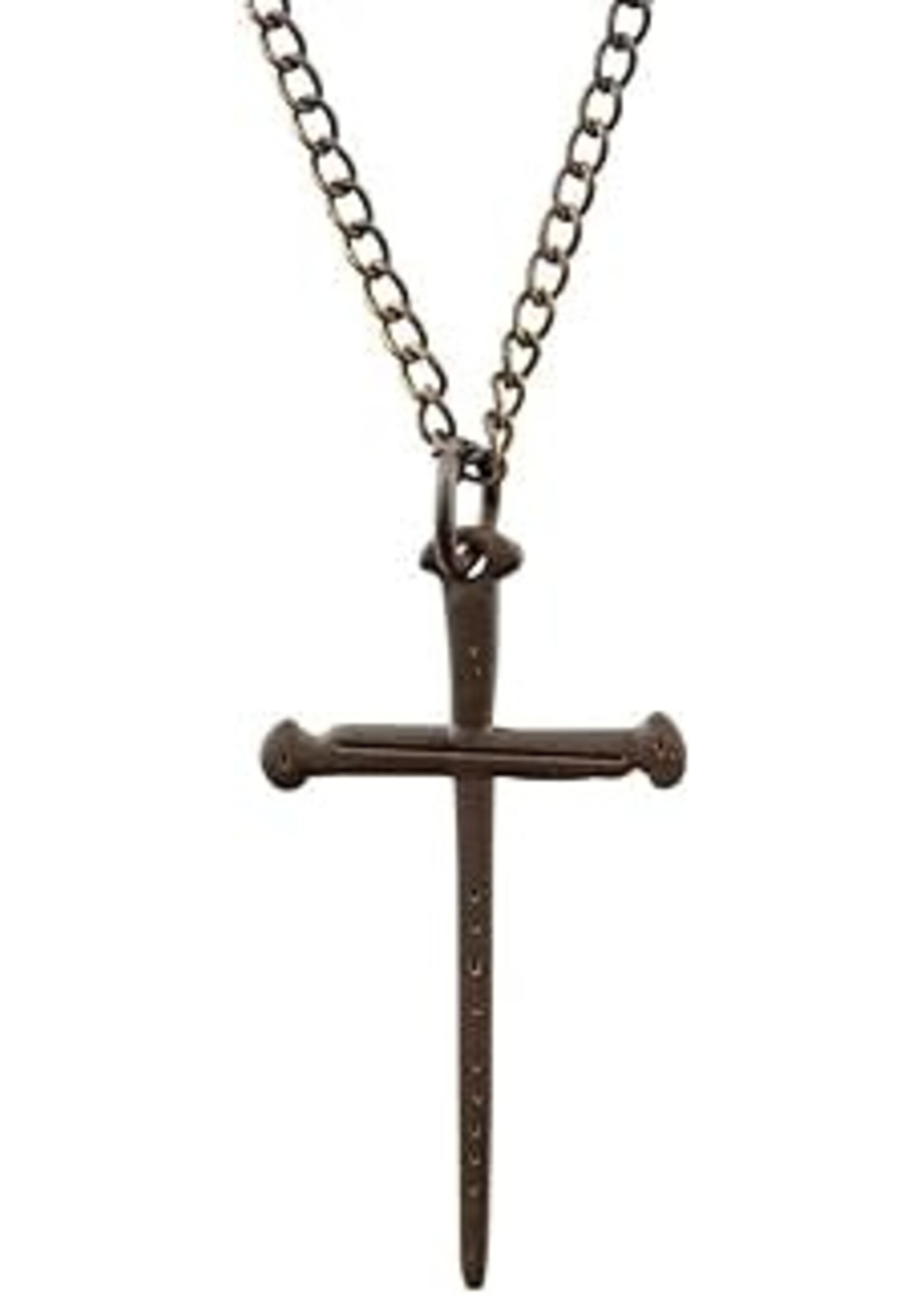 Necklace-Cross Of Nails Pendant
