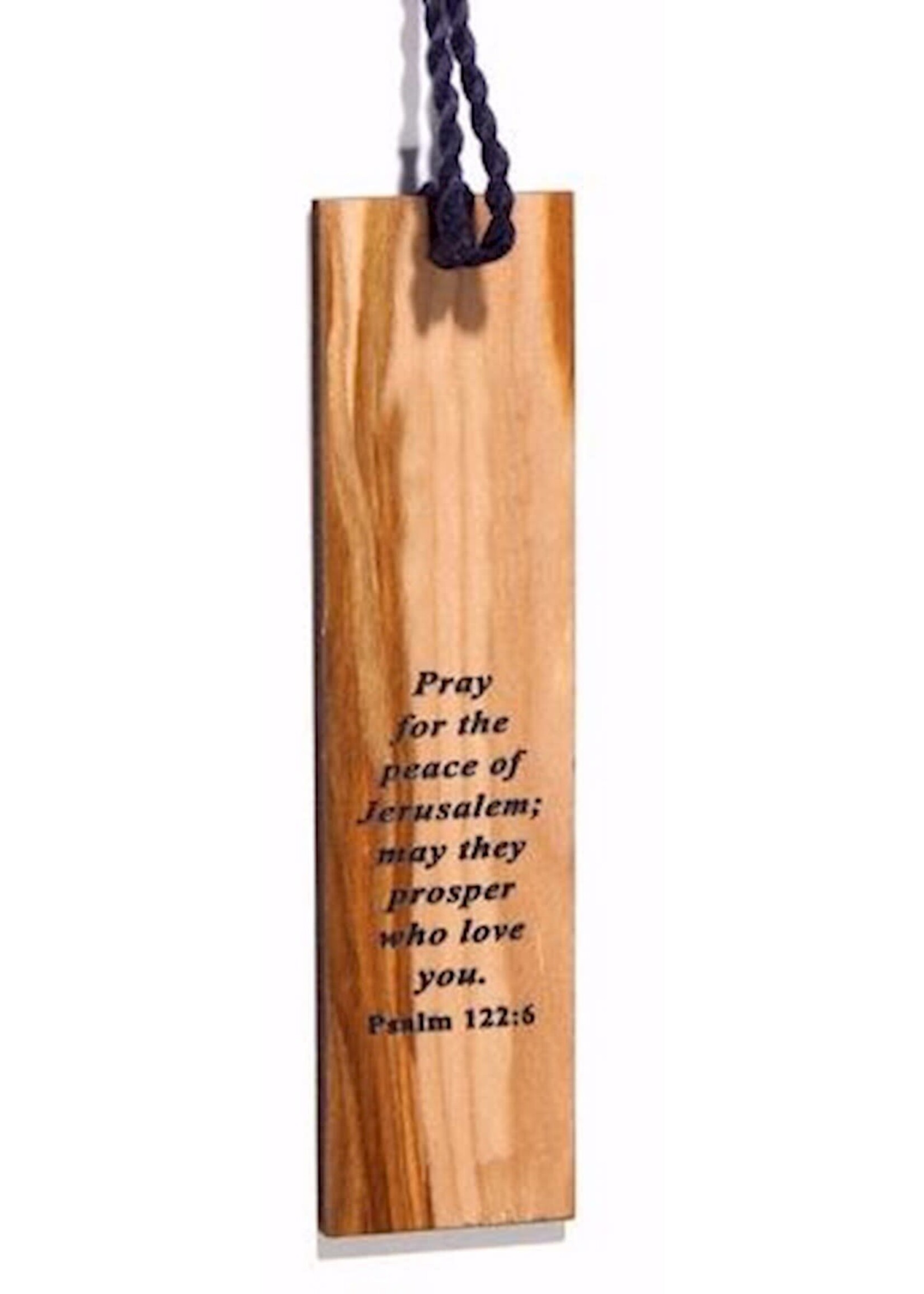 Bookmark-Pray For The Peace Of Jerusalem-Olivewood